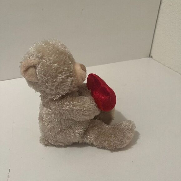 Beige Tan Teddy Bear Plush 1-800 Flowers.com Gift 11" Heart Stuffed Animal Bear - Picture 8 of 13